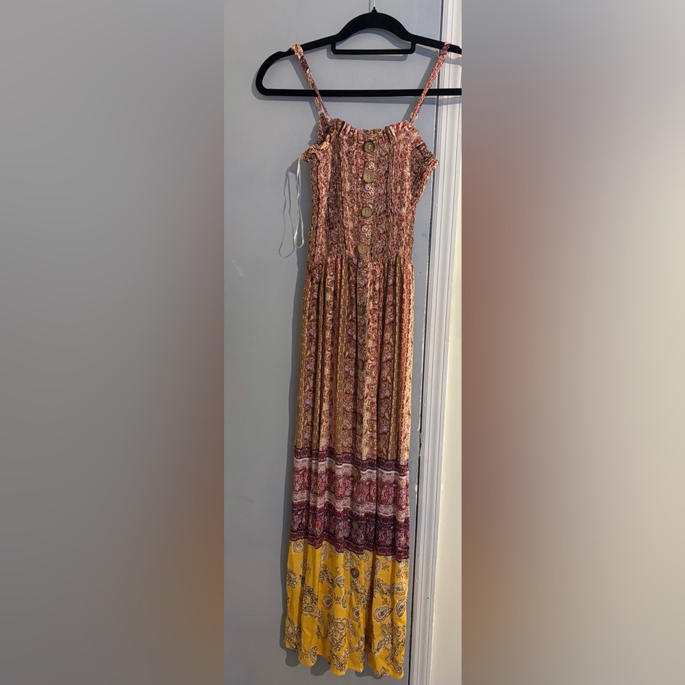 Angie Multicolor Floral Maxi Dress